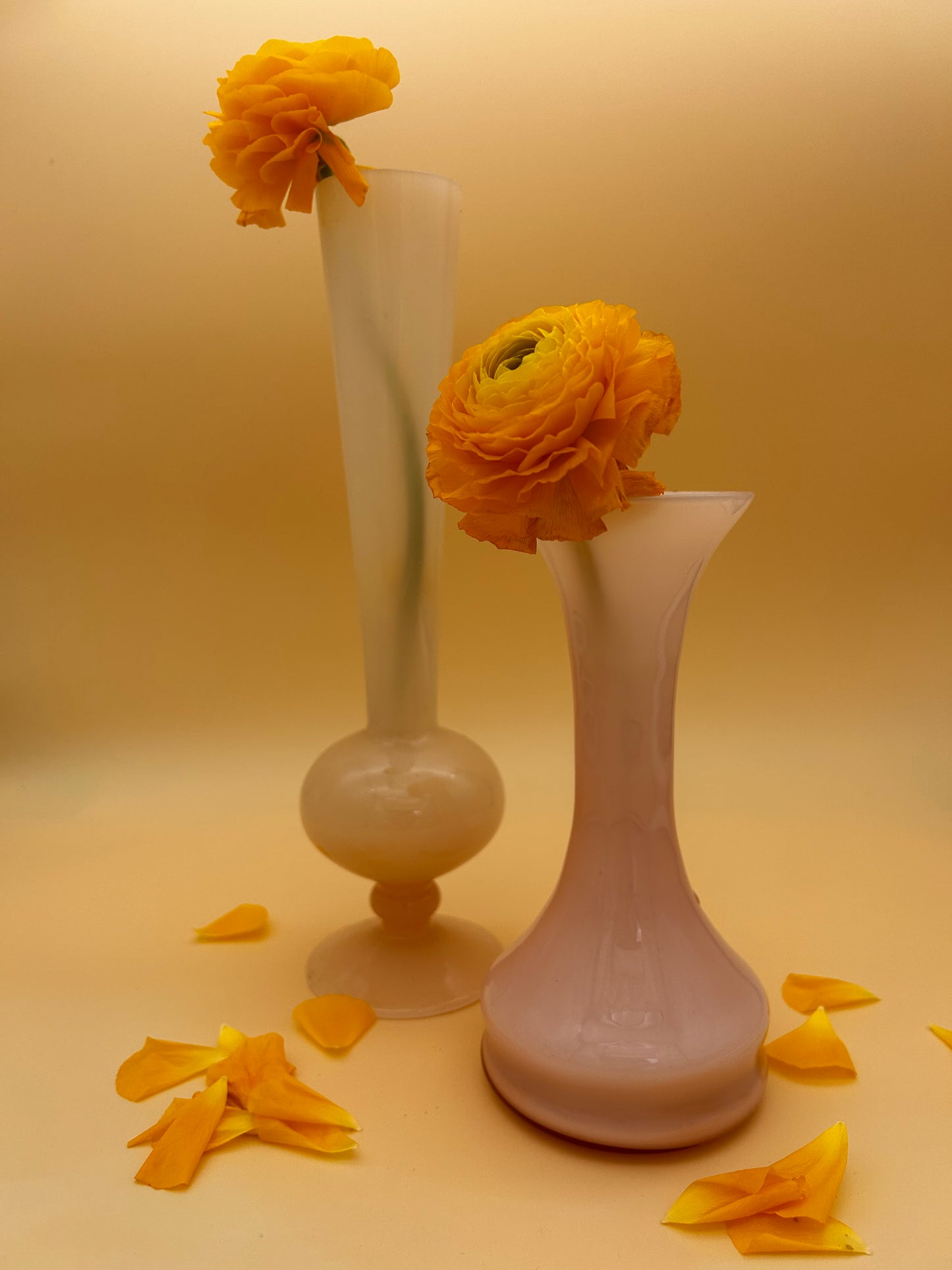 Duo vases opaline