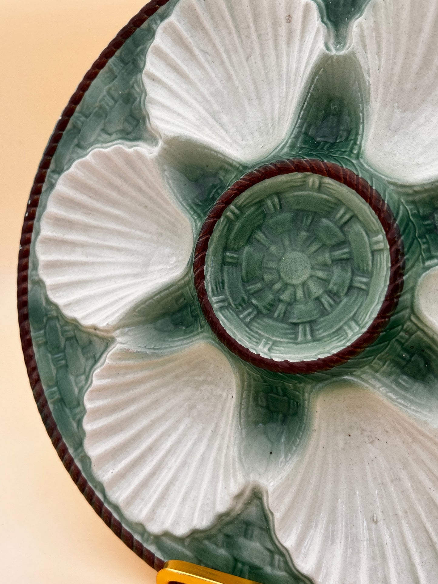 Assiette 19e coquillages