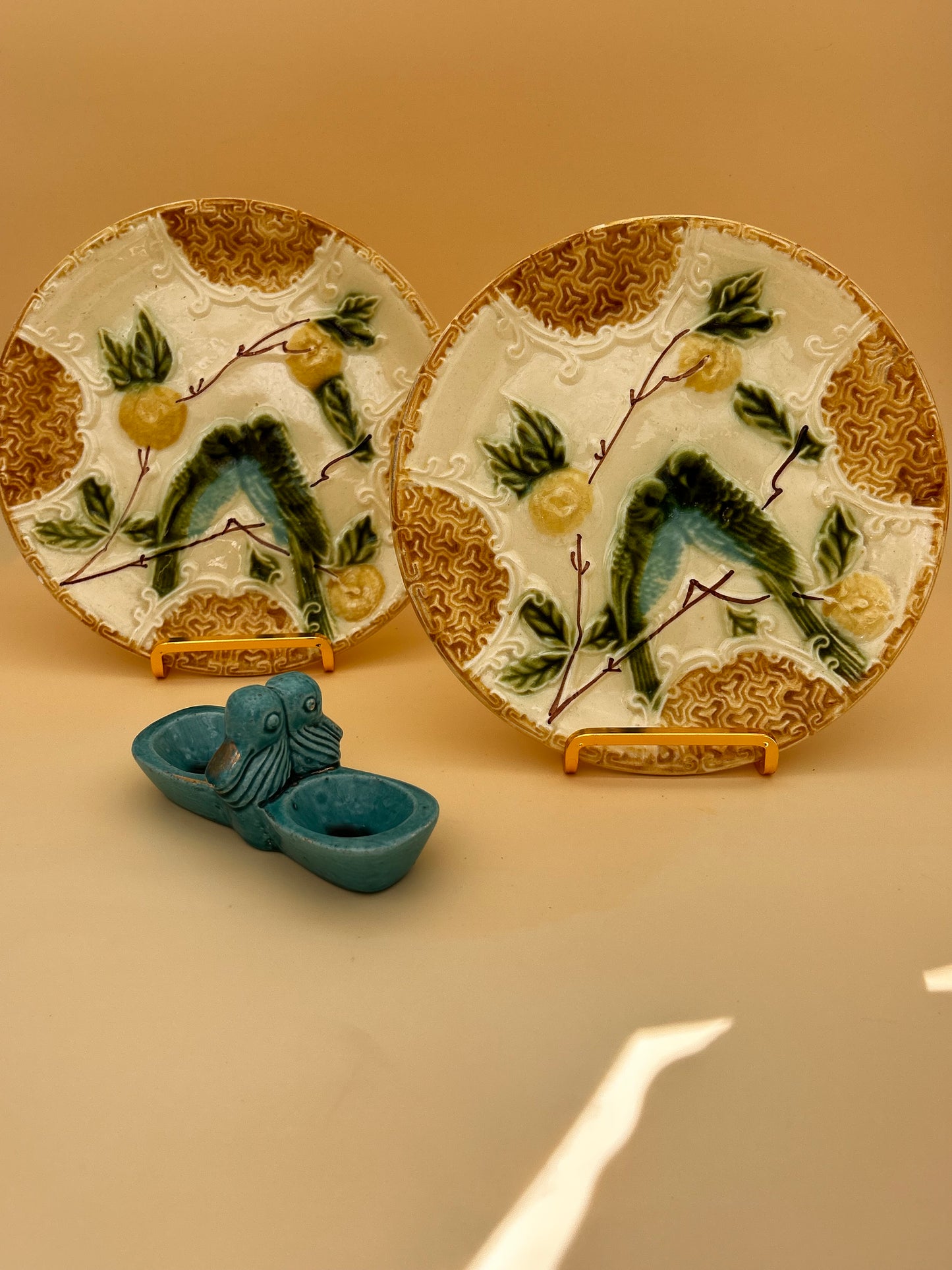 Duo assiettes perruches