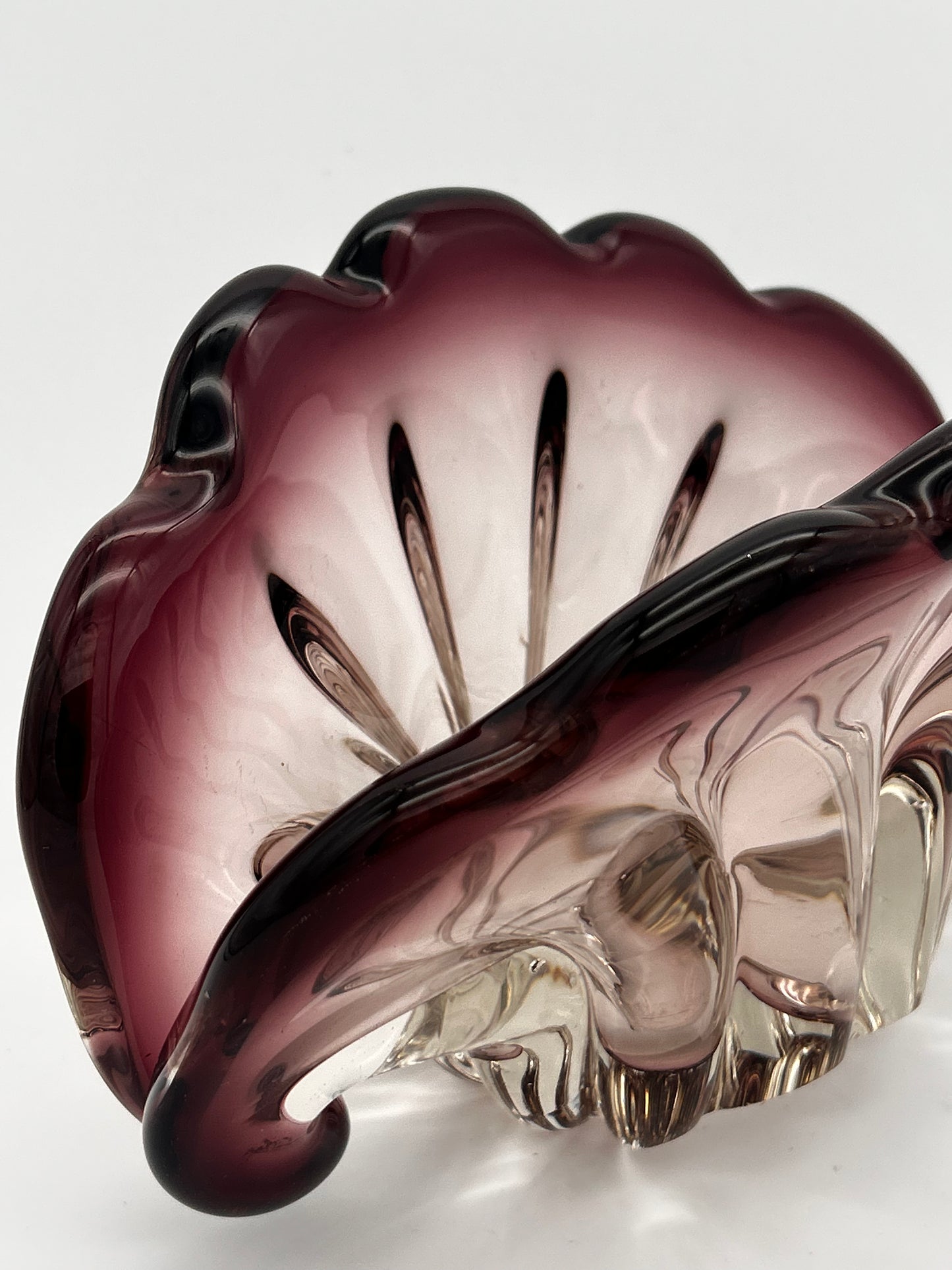 vide poche Murano palourde violet