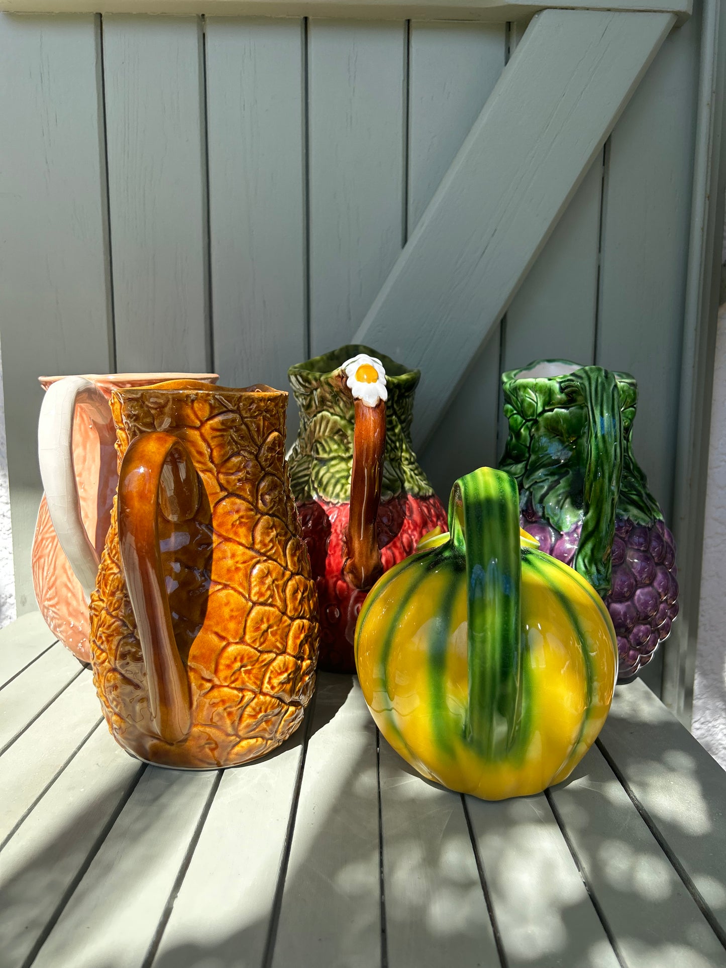 Pichet barbotine Melon Longchamps