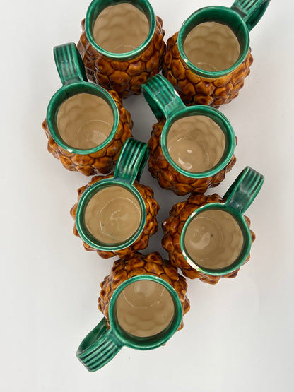 Verres broc vallauris ananas