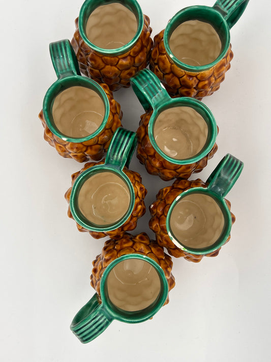 Verres broc vallauris ananas