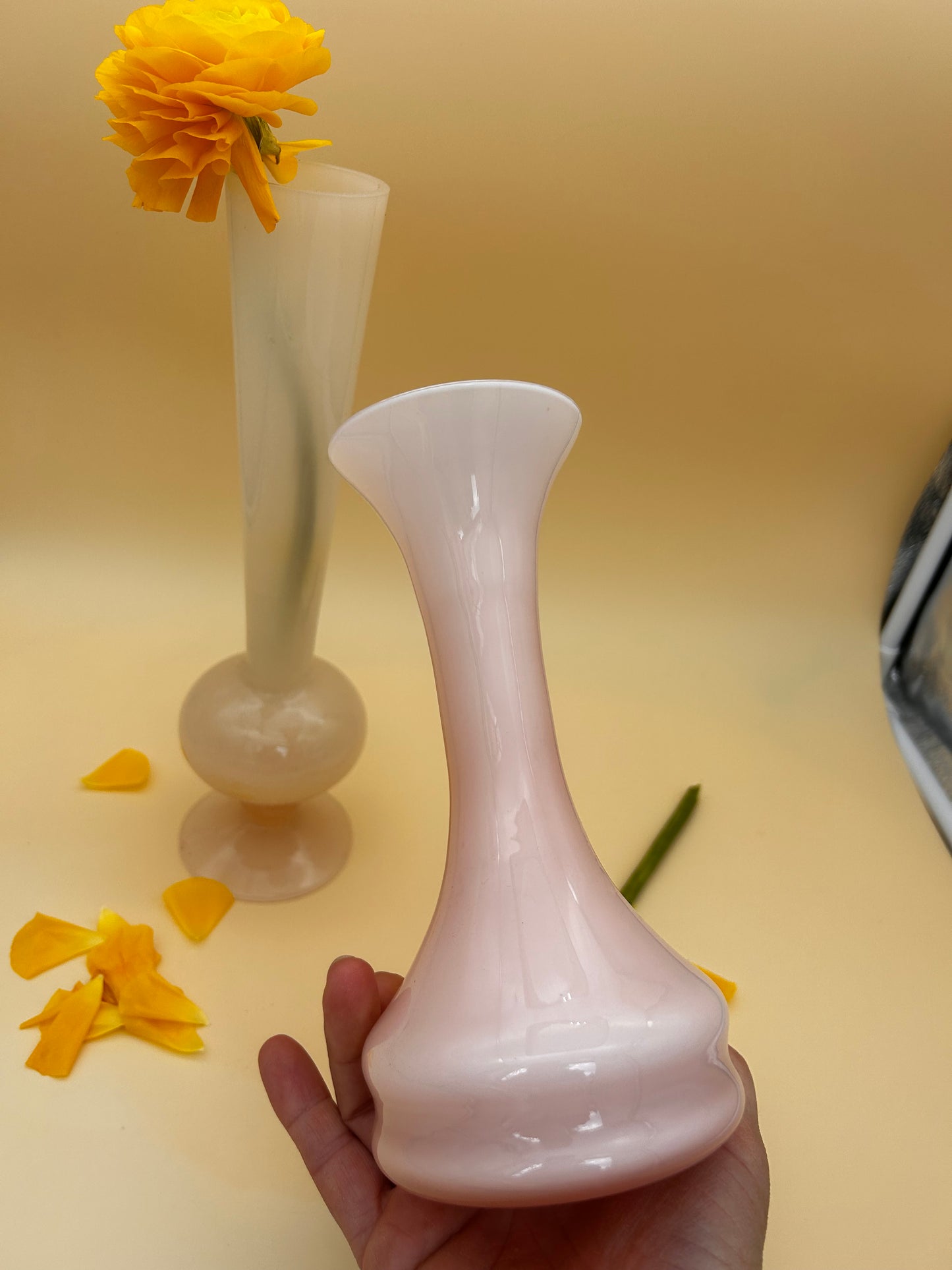 Duo vases opaline