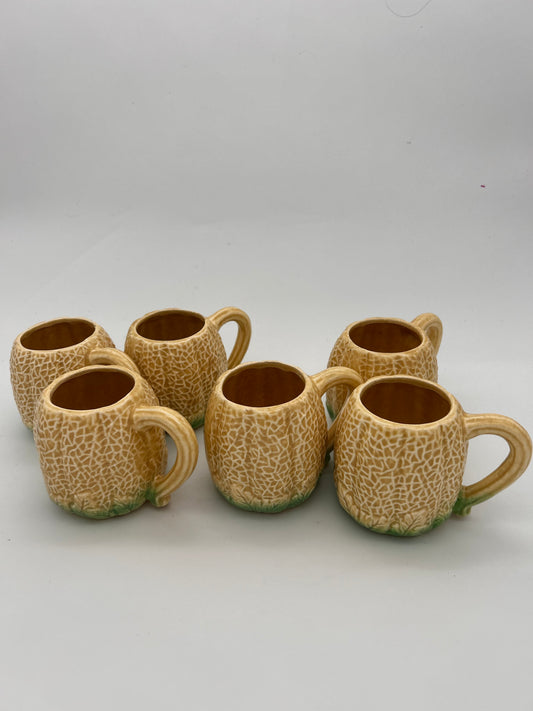 Tasses melon en barbotine