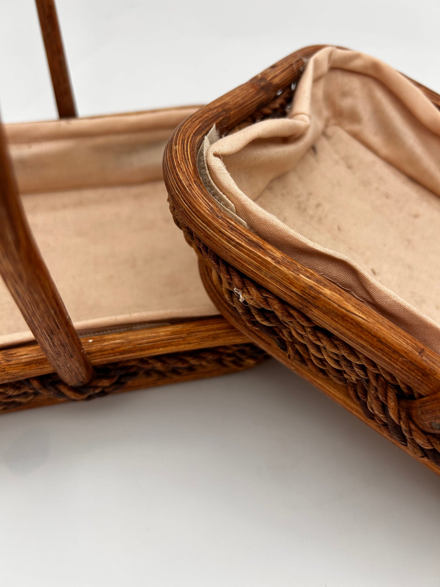 Duo paniers rotin