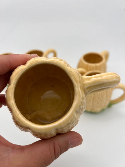 Tasses melon en barbotine