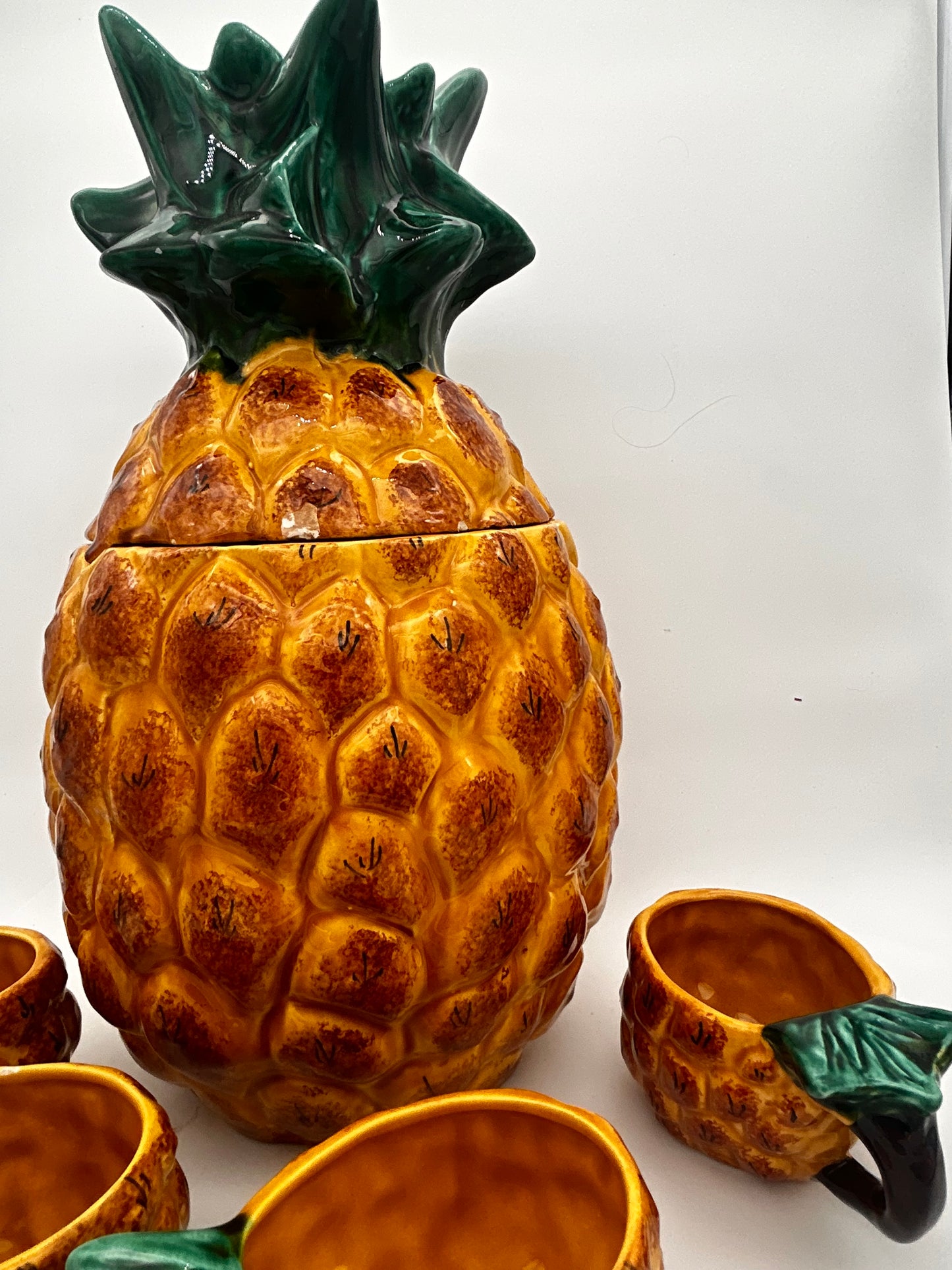 Service à punch Vallauris ananas