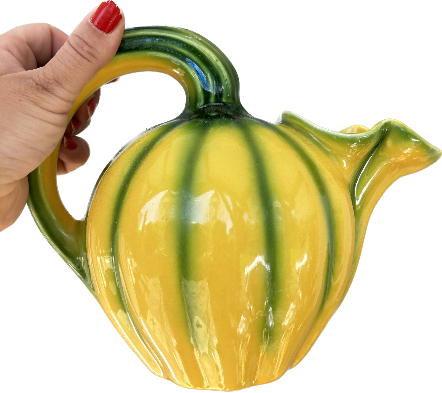 Pichet barbotine Melon Longchamps