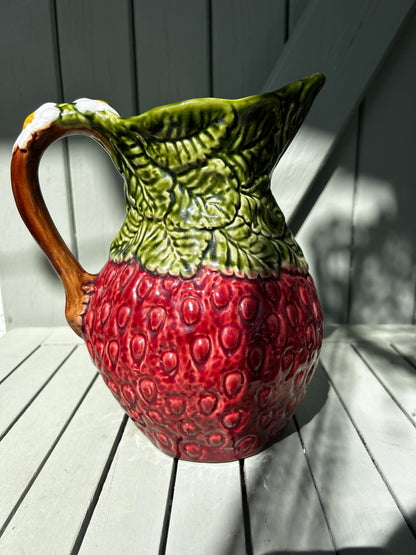 Pichet fraise céramique vintage