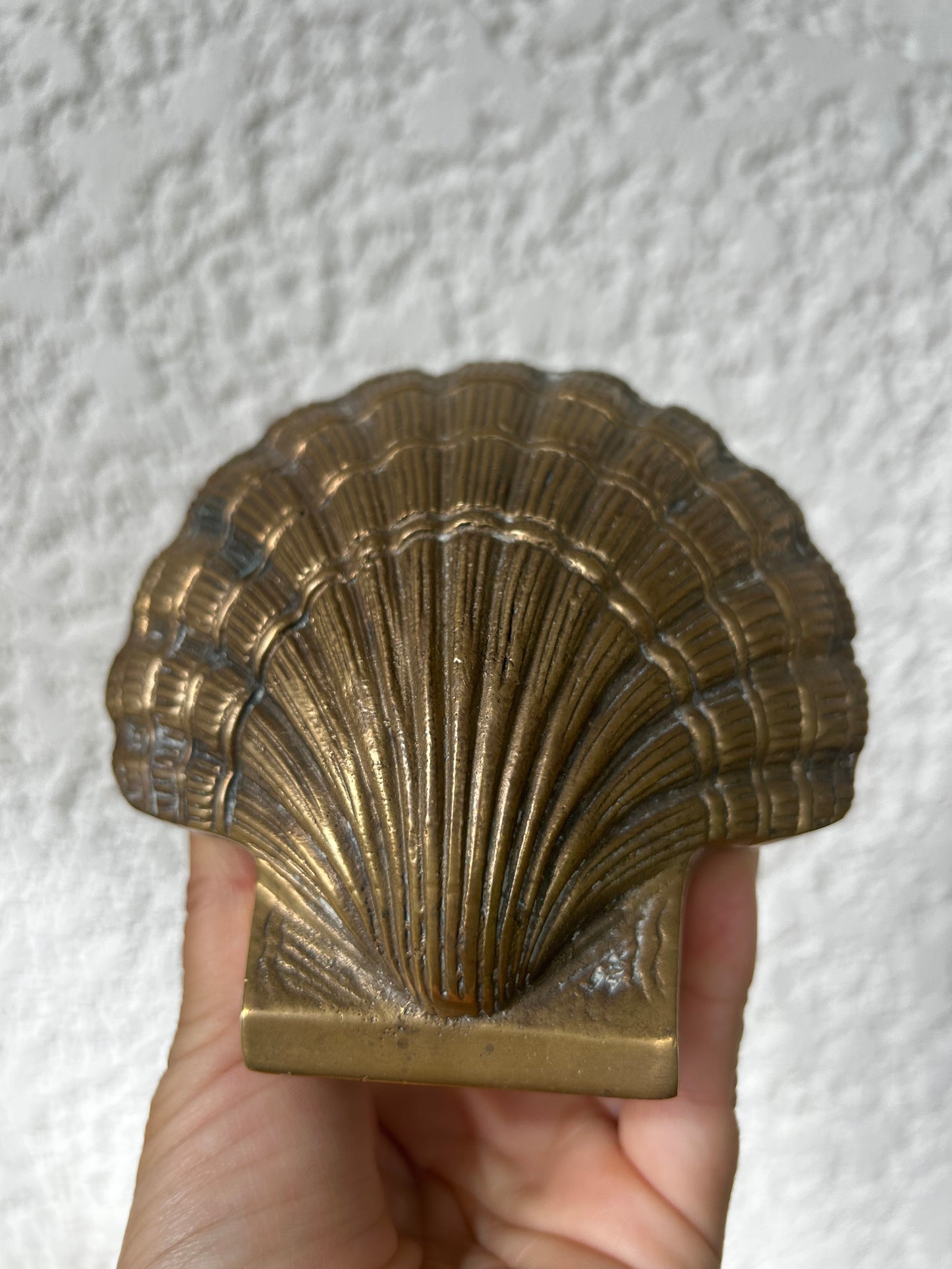 Serres livre laiton coquillage