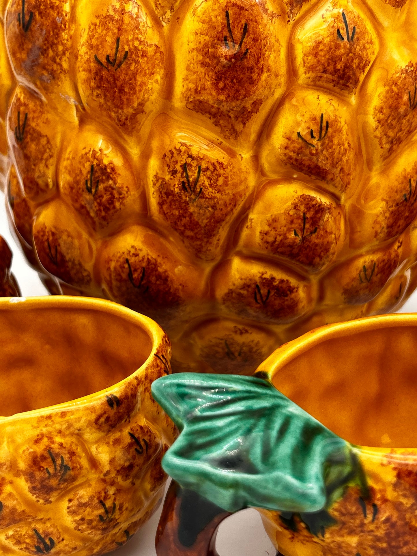 Service à punch Vallauris ananas