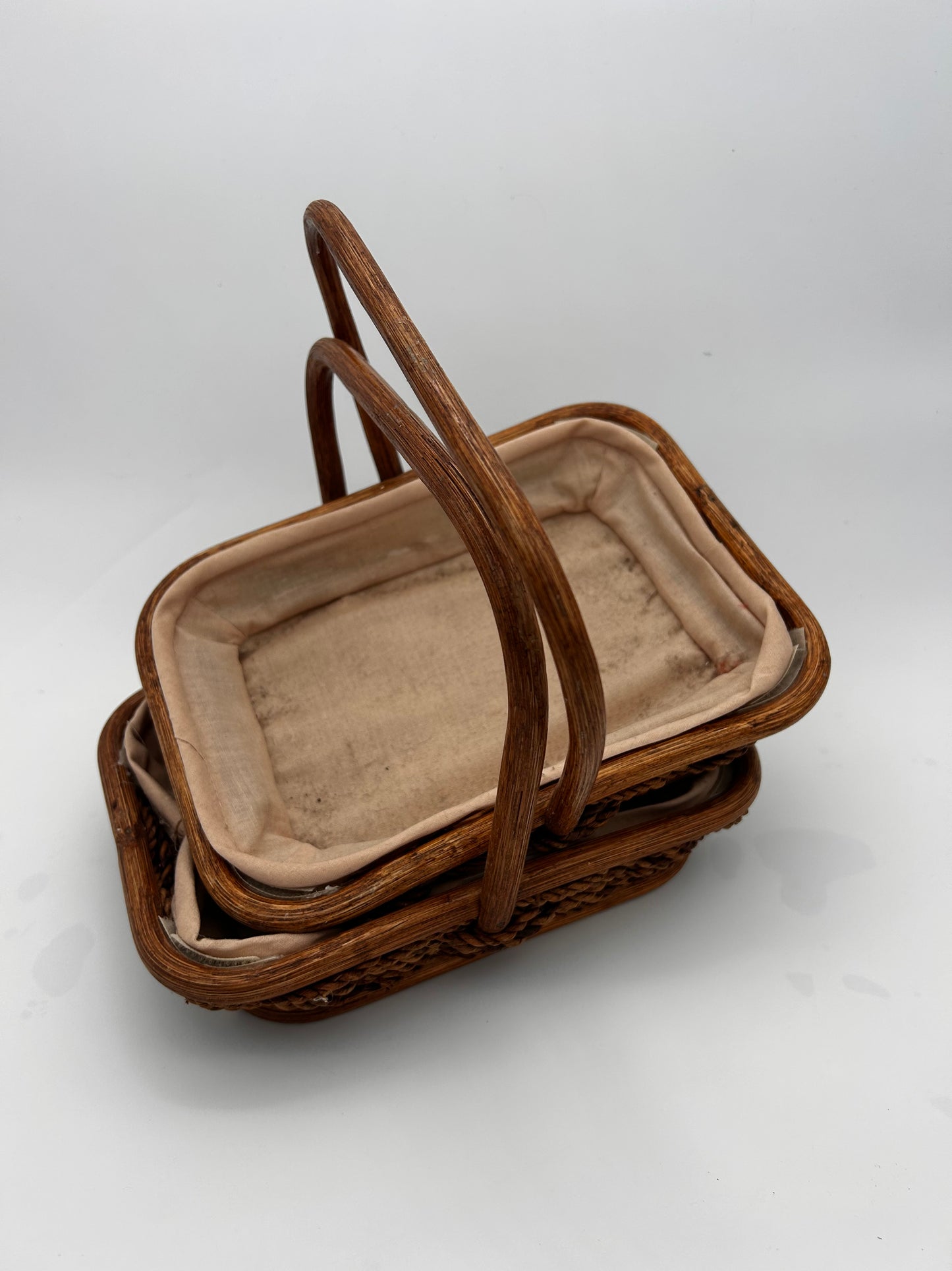 Duo paniers rotin