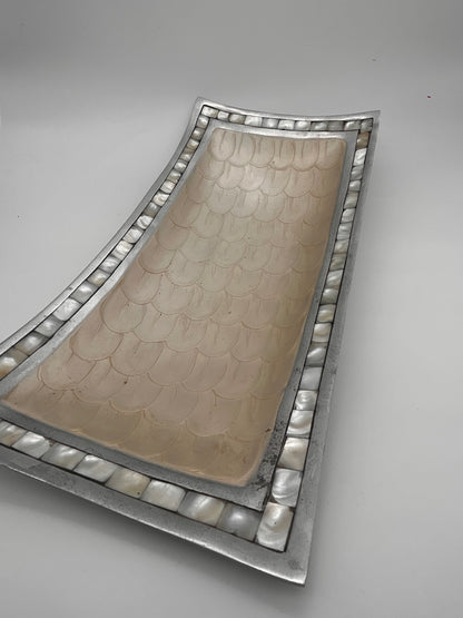 Plateau noël nacre véritable