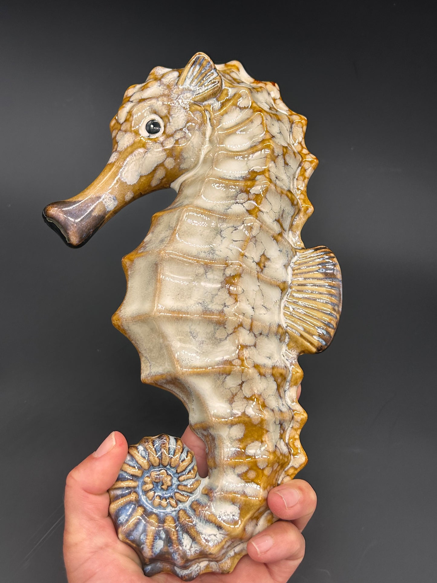 Hippocampe céramique