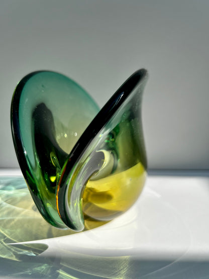 Vide Poche Palourde Murano Vert