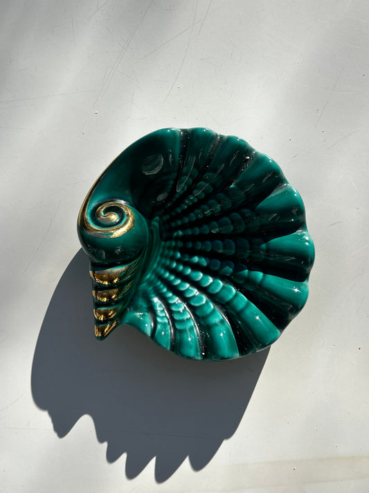 Vide poche vallauris coquillage turquoise