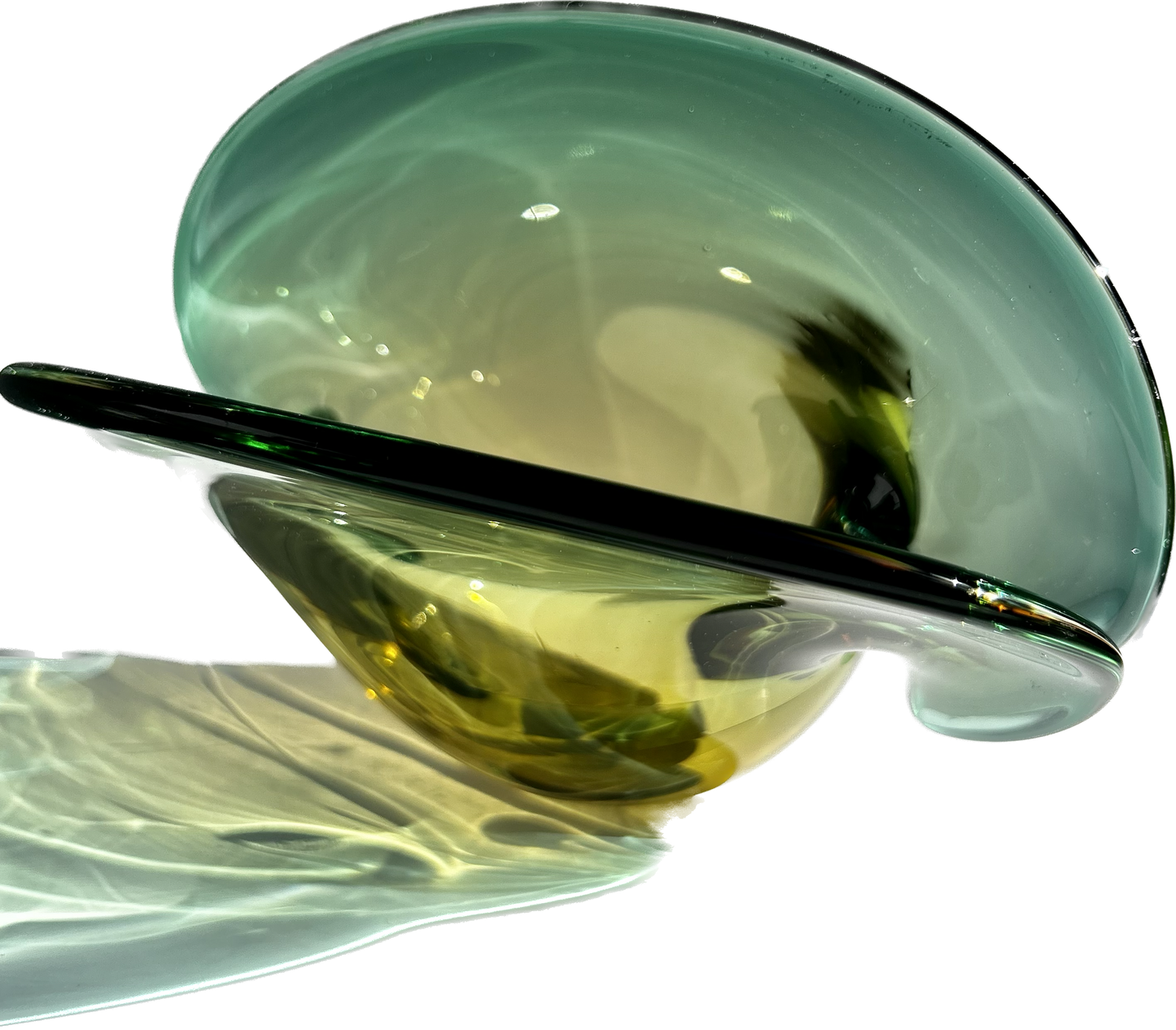 Vide Poche Palourde Murano Vert