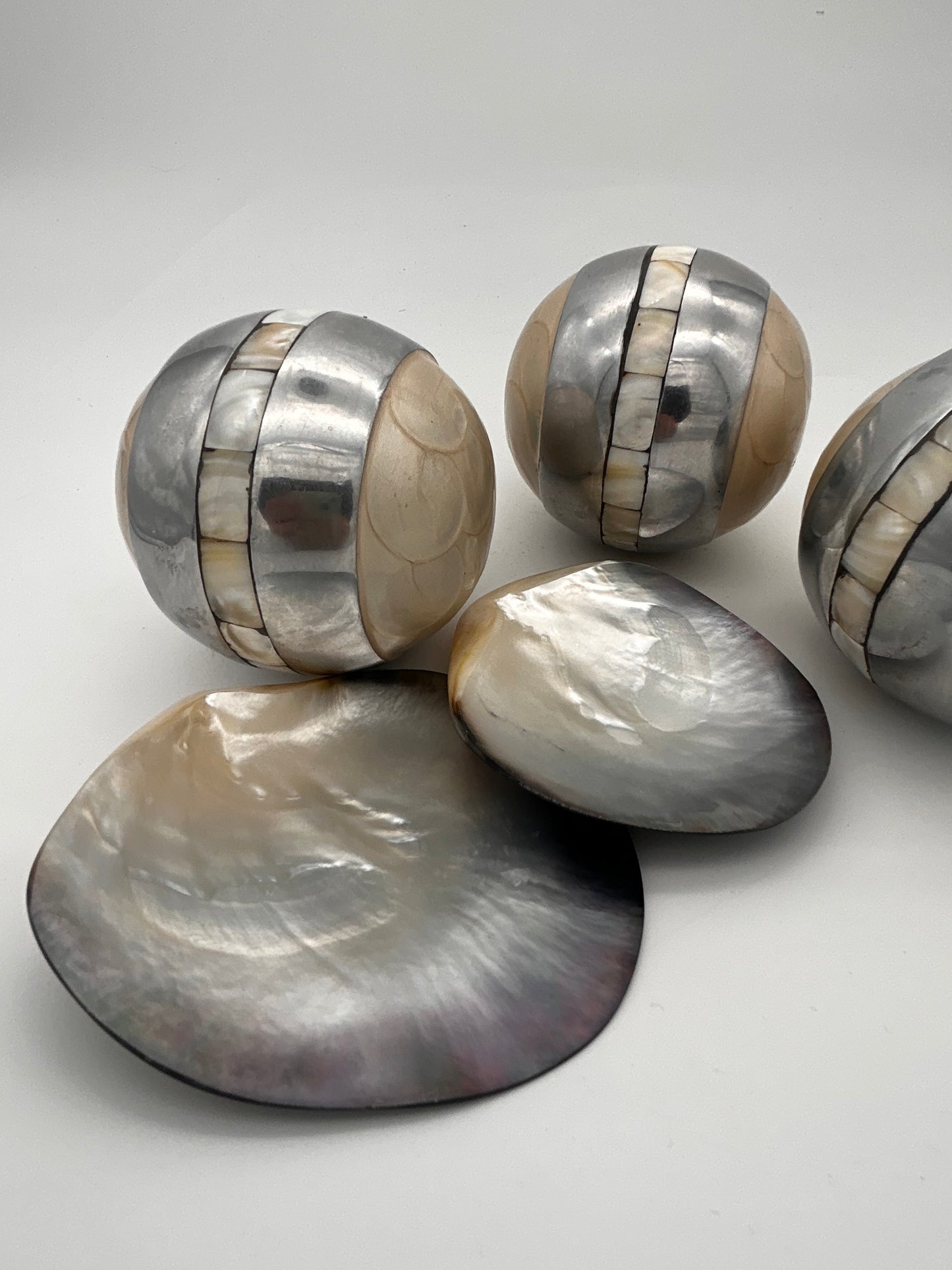 Plateau noël nacre véritable