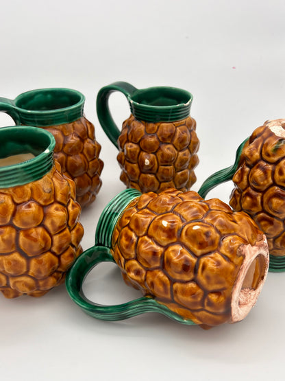 Verres broc vallauris ananas