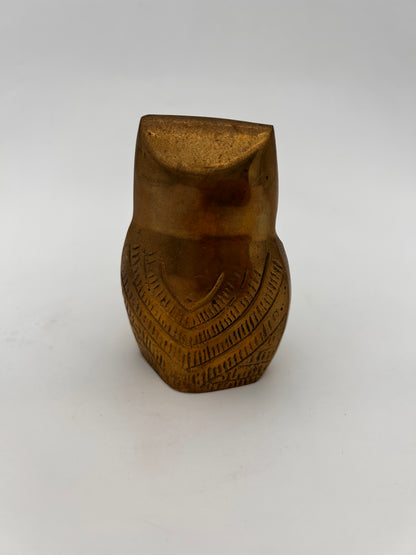 Chouette vintage laiton nacre