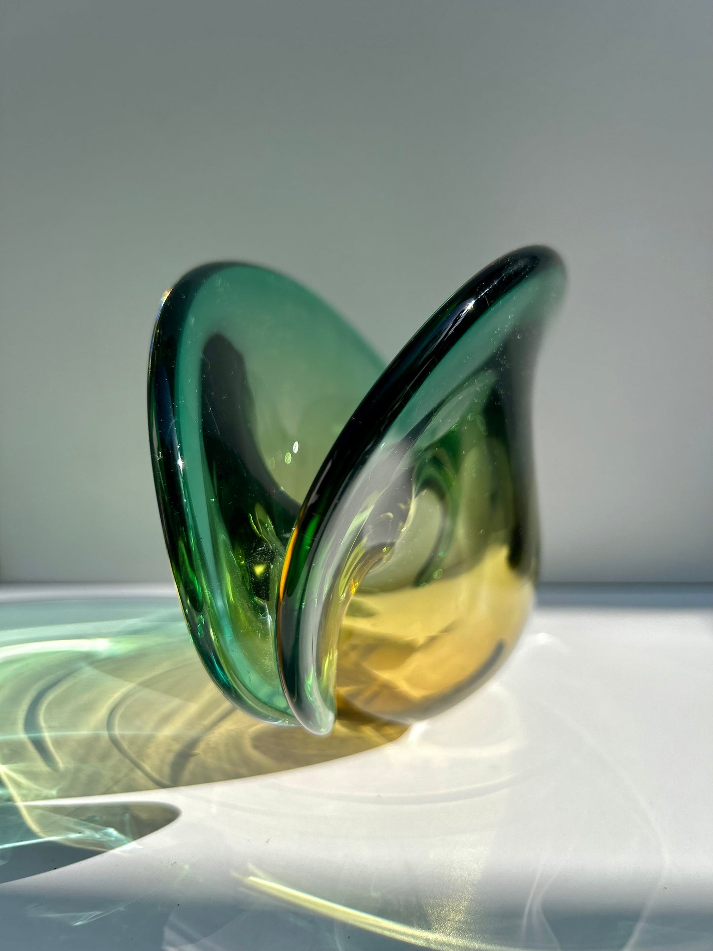 Vide Poche Palourde Murano Vert