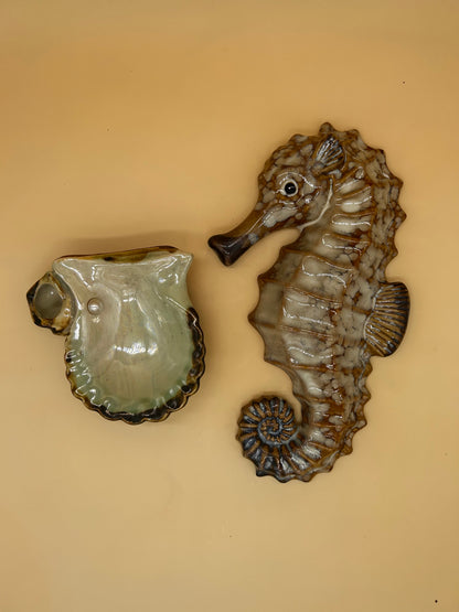 Hippocampe céramique