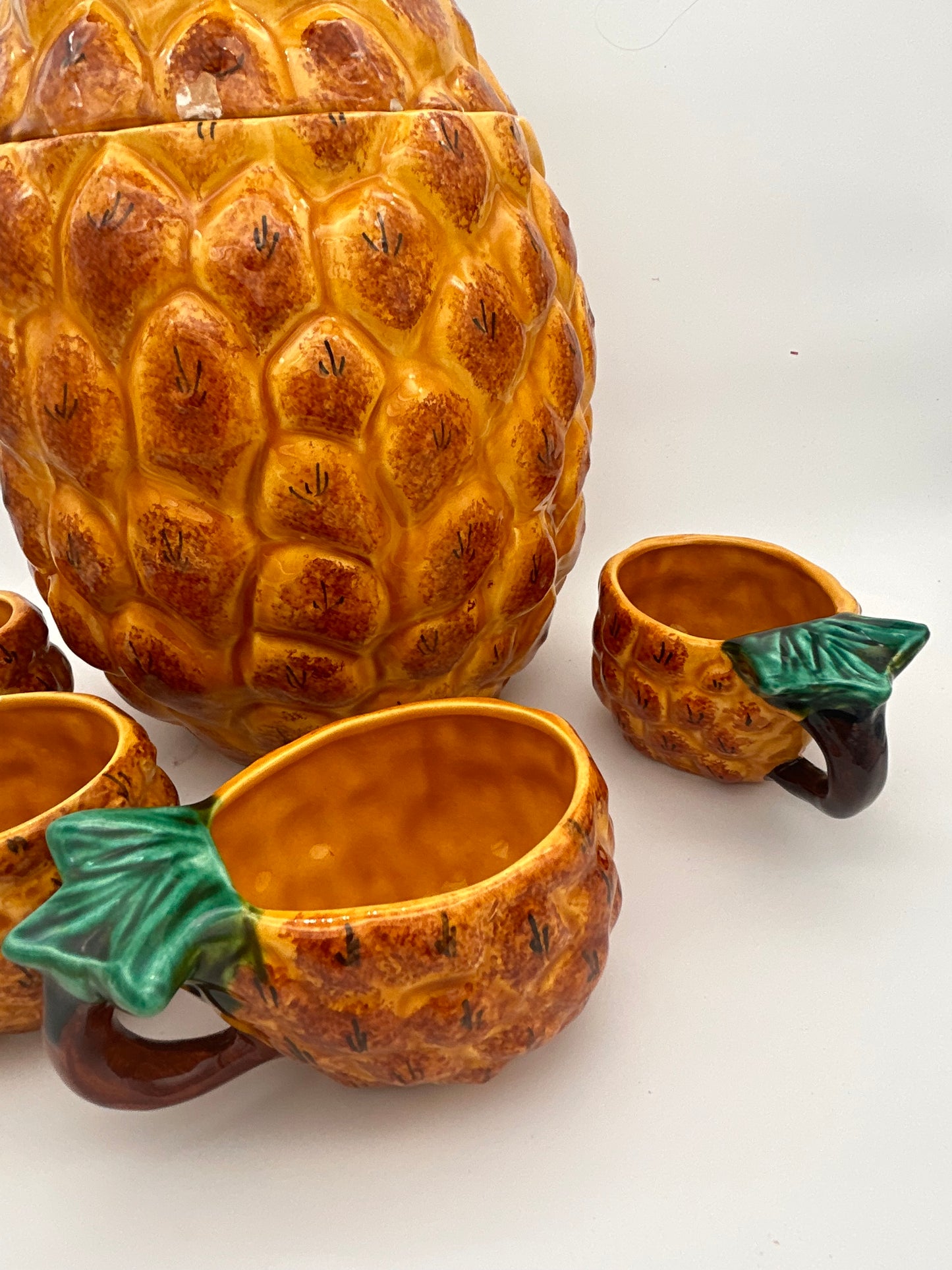 Service à punch Vallauris ananas
