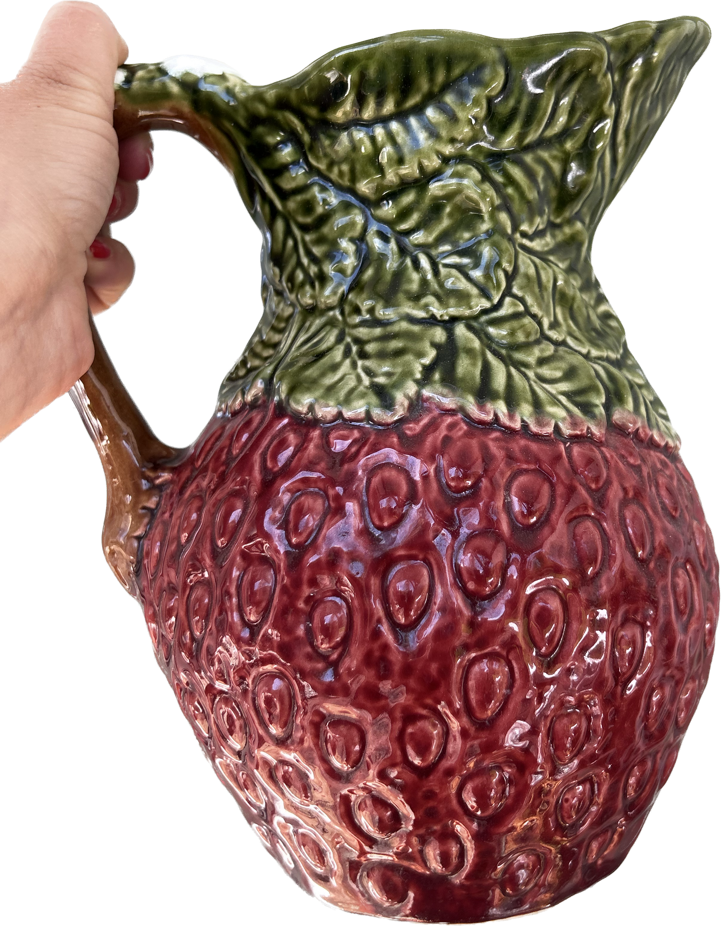 Pichet fraise céramique vintage