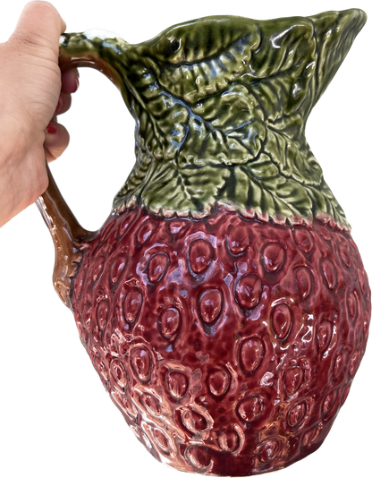 Pichet fraise céramique vintage