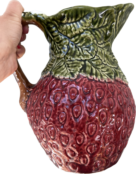 Pichet fraise céramique vintage