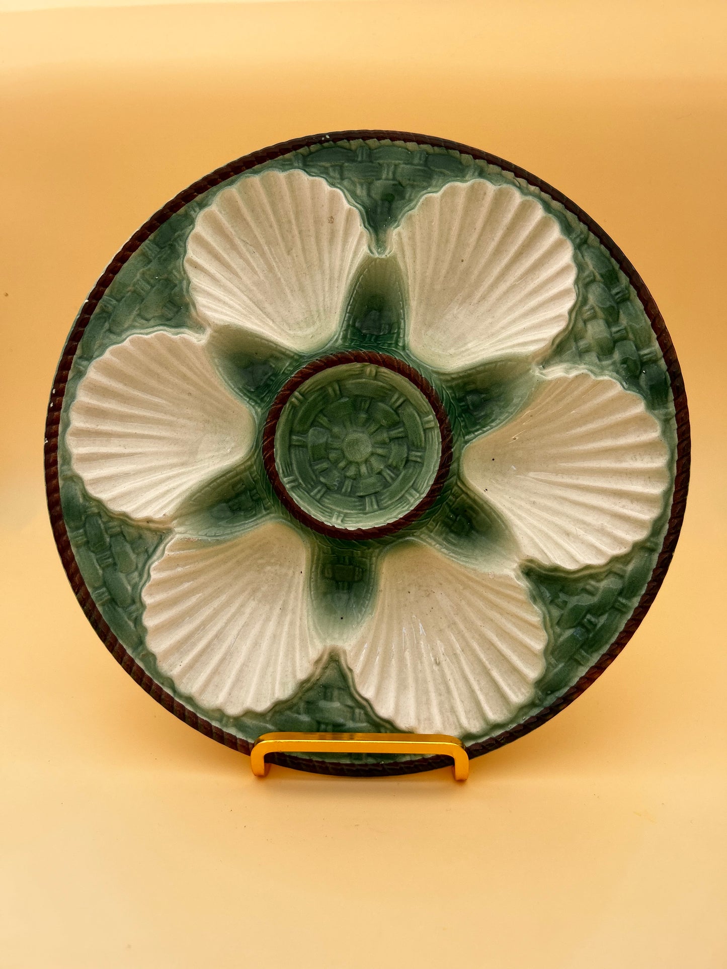 Assiette 19e coquillages