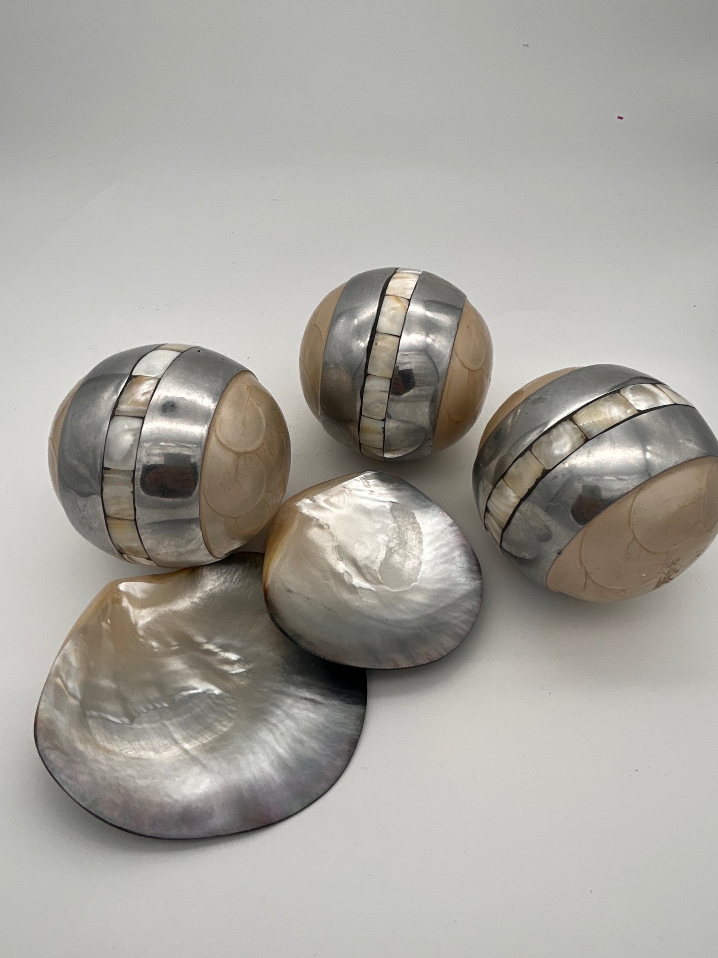 Plateau noël nacre véritable