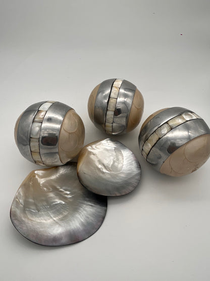 Plateau noël nacre véritable