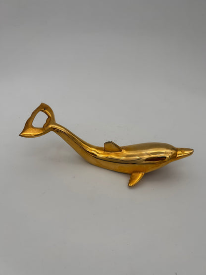 Décapsuleur dauphin doré