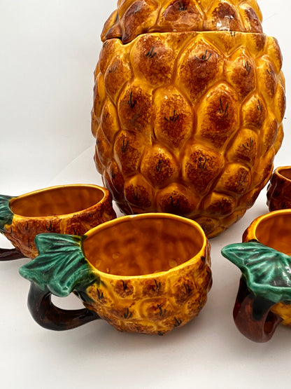 Service à punch Vallauris ananas