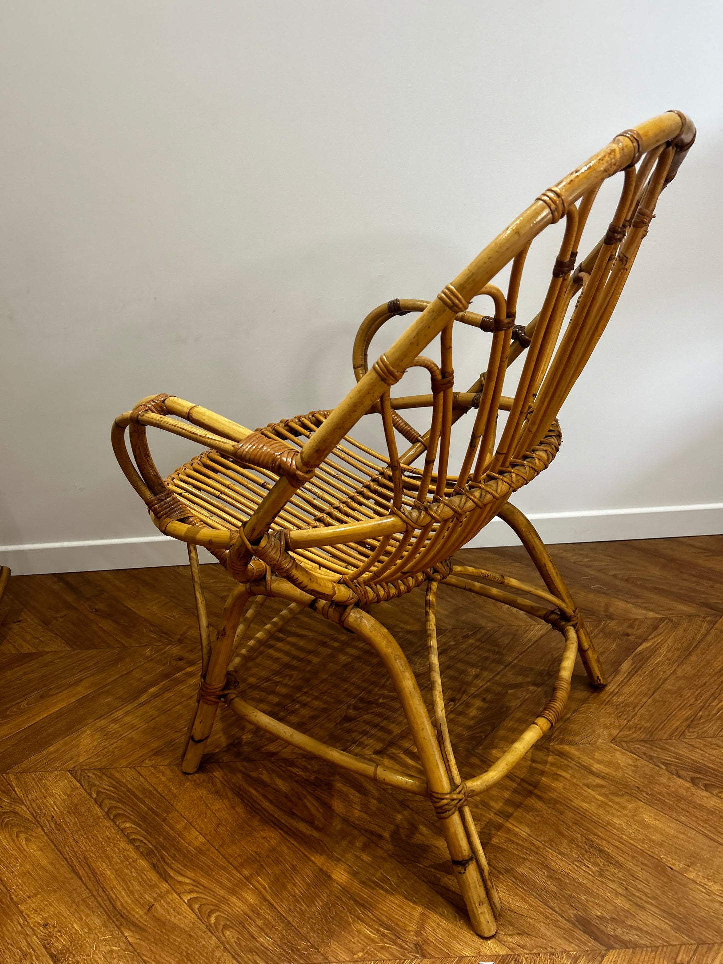 Chaise rotin ancienne