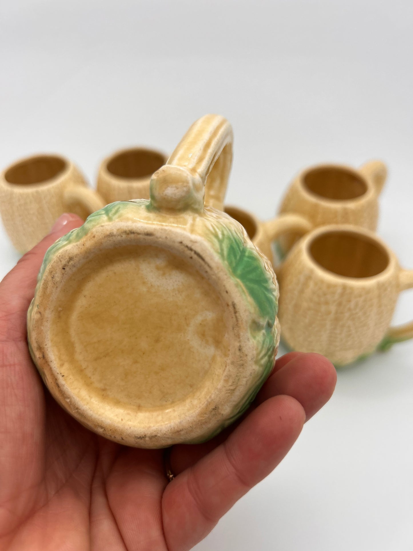 Tasses melon en barbotine
