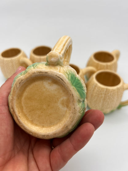 Tasses melon en barbotine