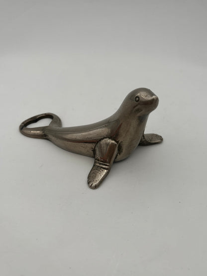 Décapsuleur otarie argent