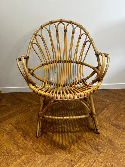 Chaise rotin ancienne