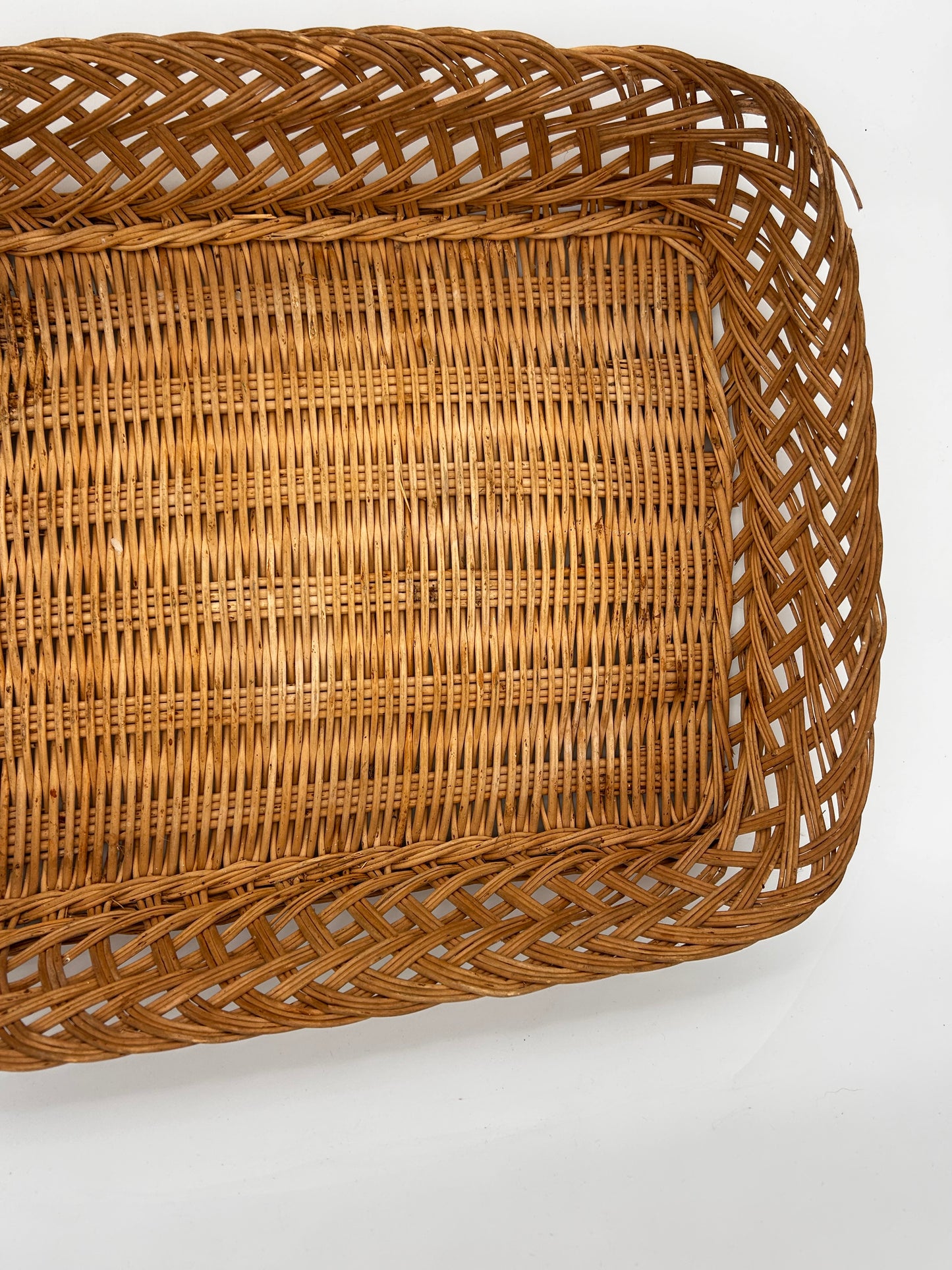 Panier rotin rectangle