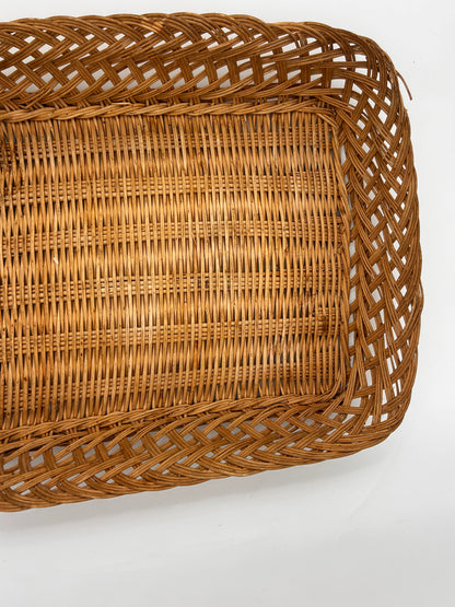 Panier rotin rectangle