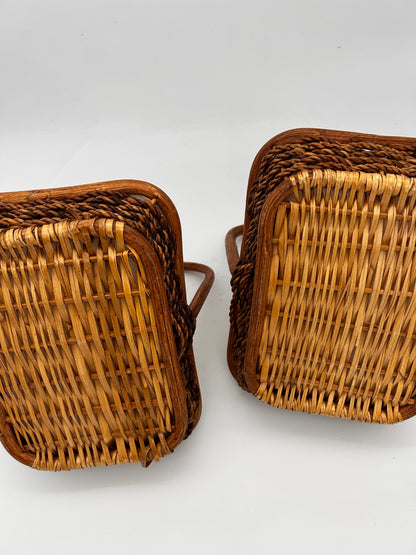 Duo paniers rotin