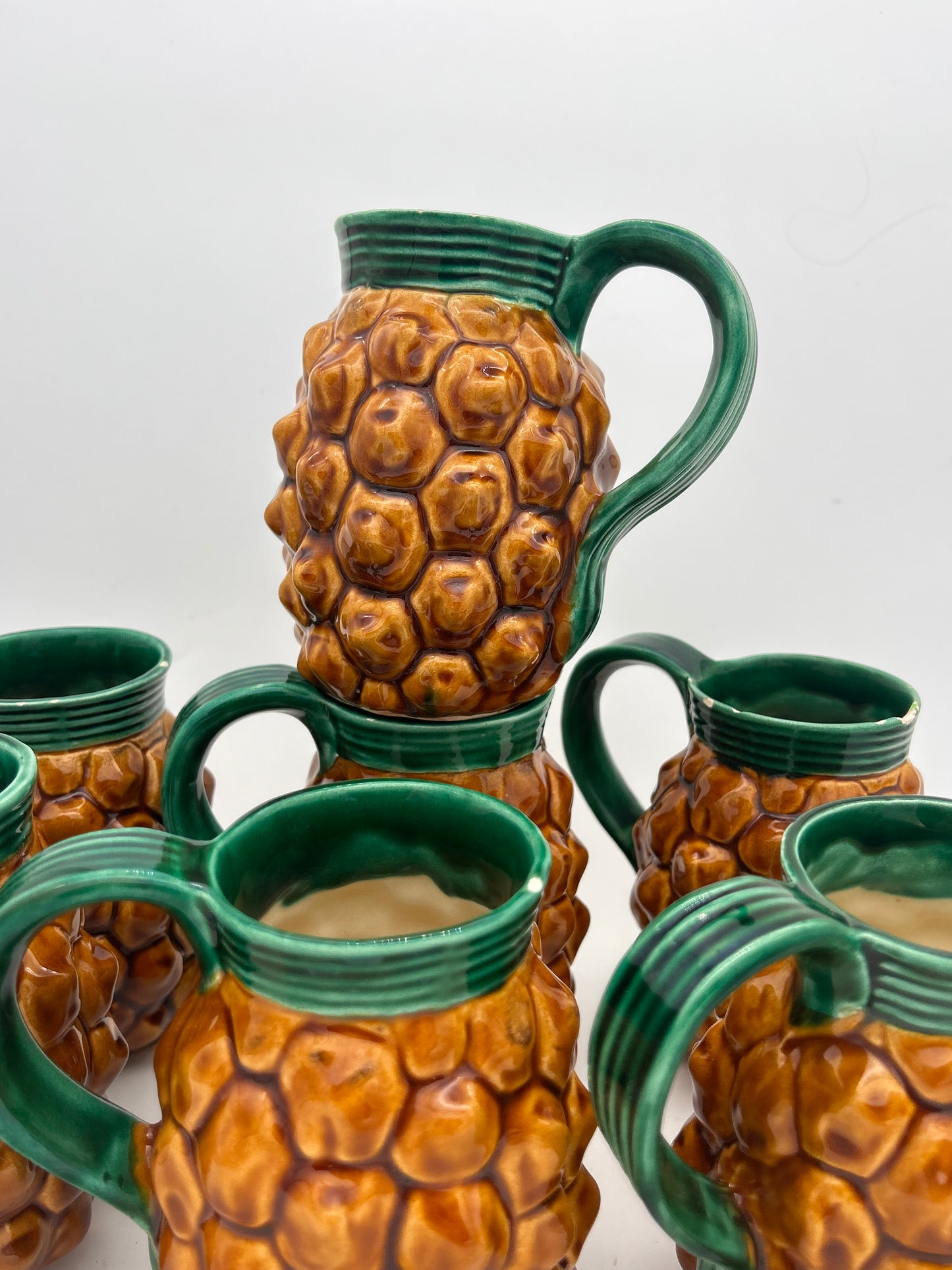 Verres broc vallauris ananas