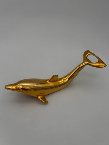 Décapsuleur dauphin doré