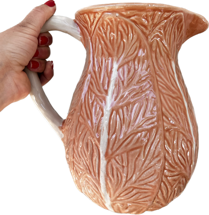 Pichet choux abricot Barbotine vintage