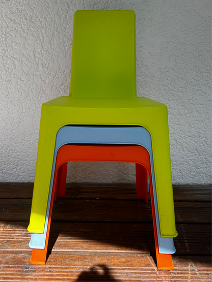 Lot chaises vintages enfants