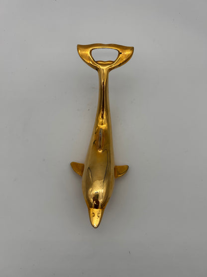 Décapsuleur dauphin doré