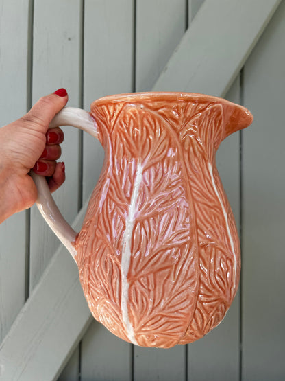 Pichet choux abricot Barbotine vintage